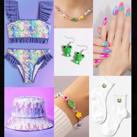 Limited Too Frog Inspired Full Rave Outfit